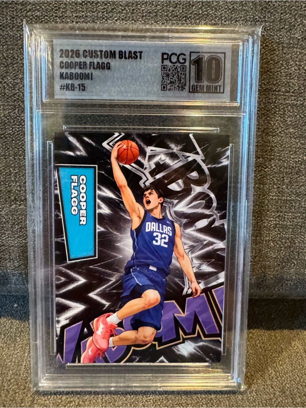 Cooper Flagg 2026 Custom Blast Kaboomi #KB-15 PCG 10 Gem Mint